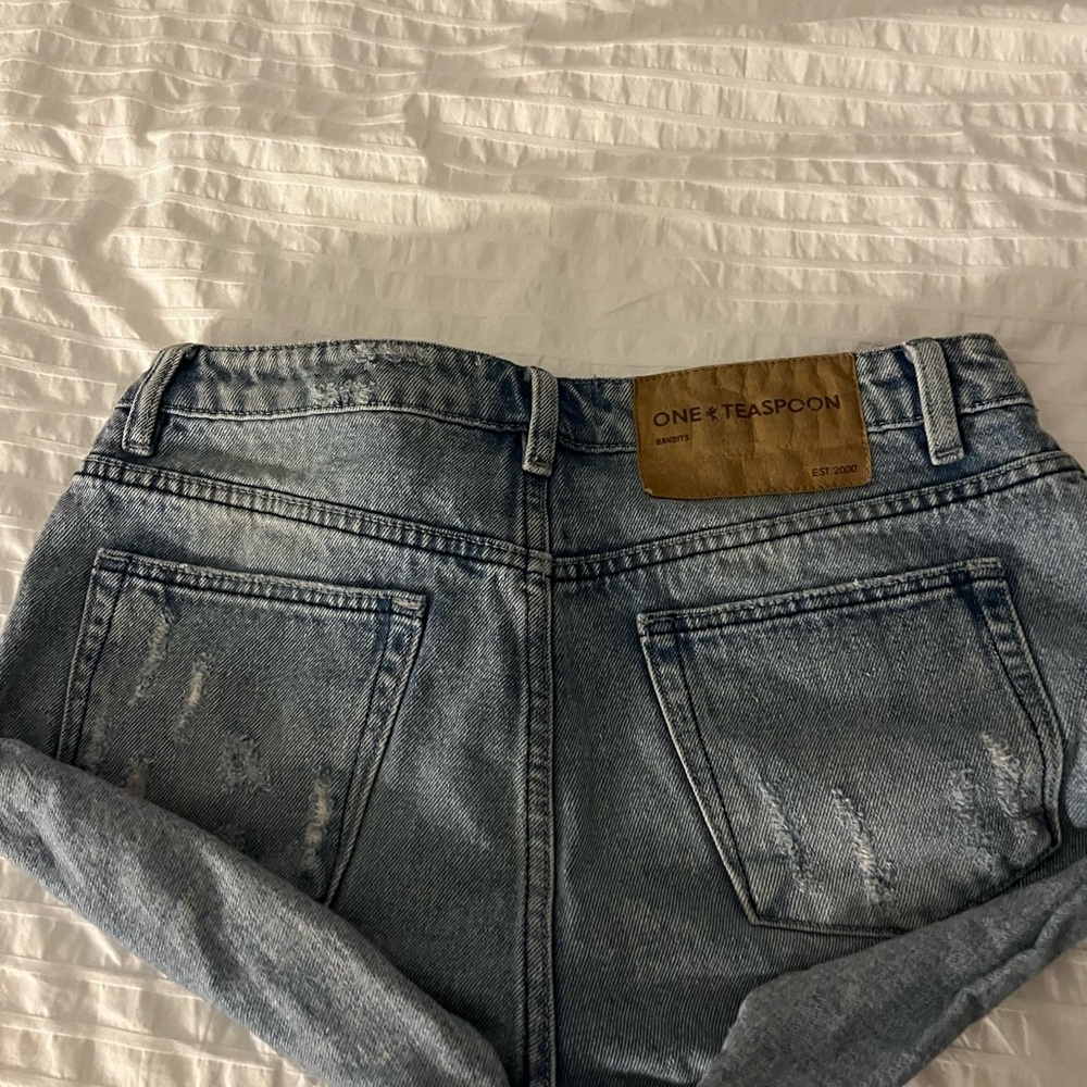 One Teaspoon Blue Denim Shorts